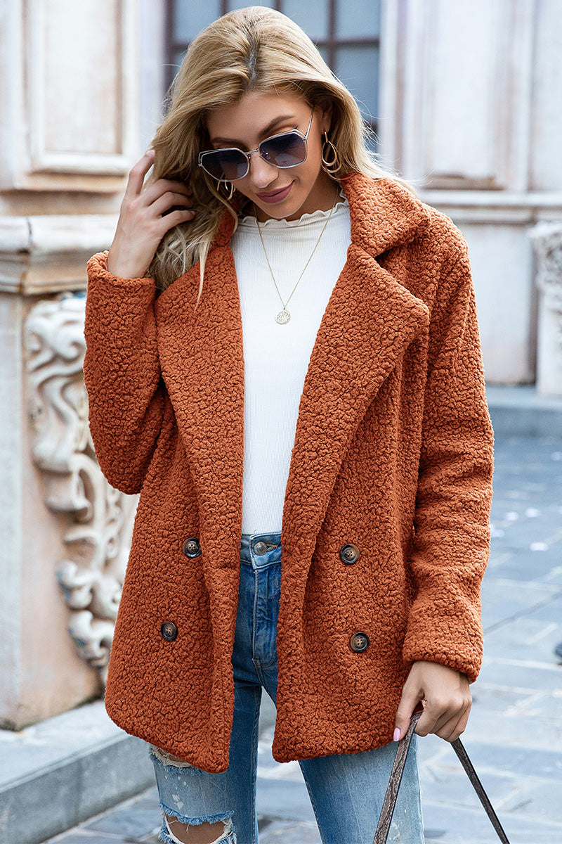 Lapel Sherpa Coat, view 36