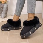 Faux-Fur Lined Platform Boots, product view 2