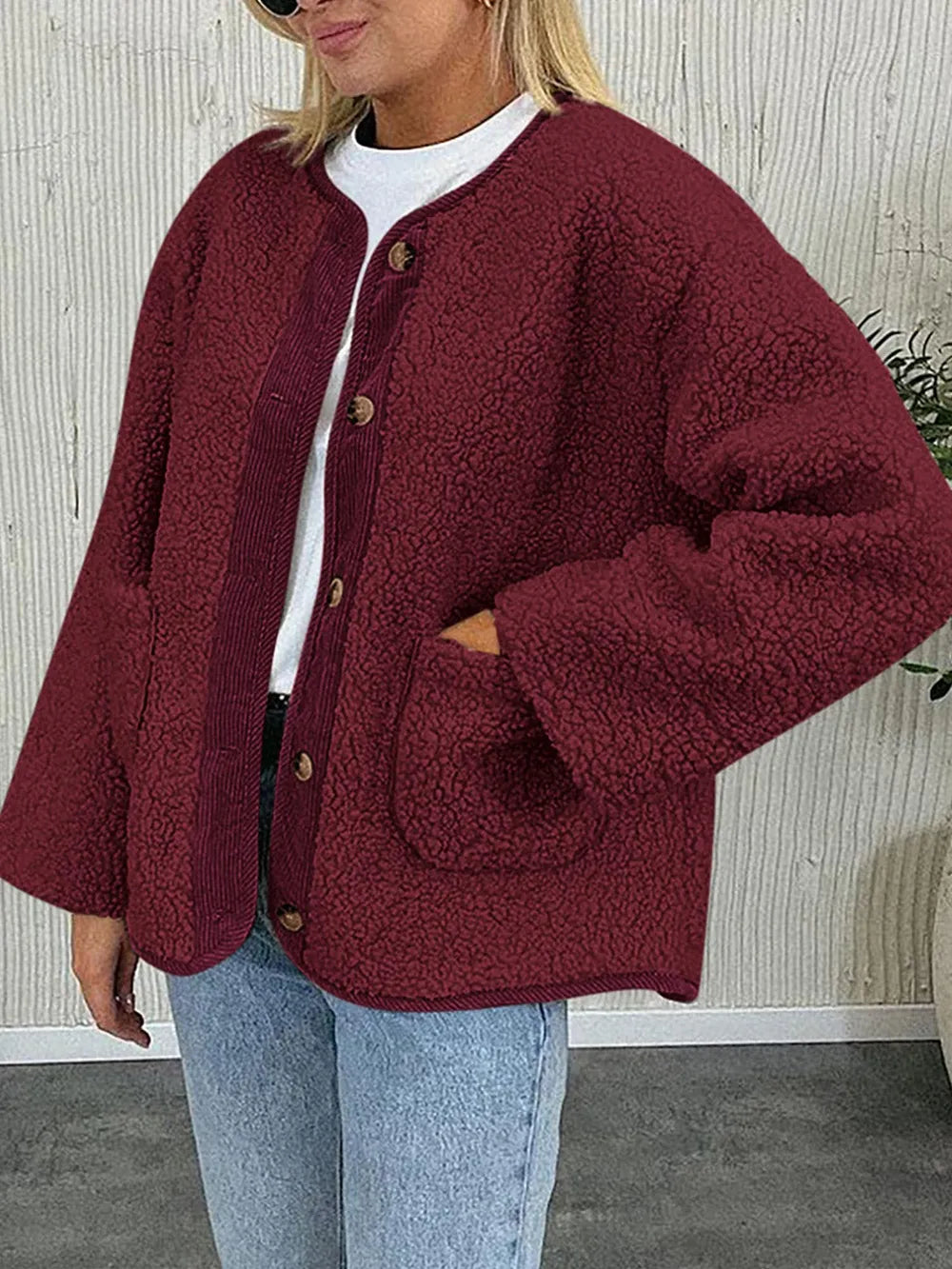 Sherpa Button-Up Jacket