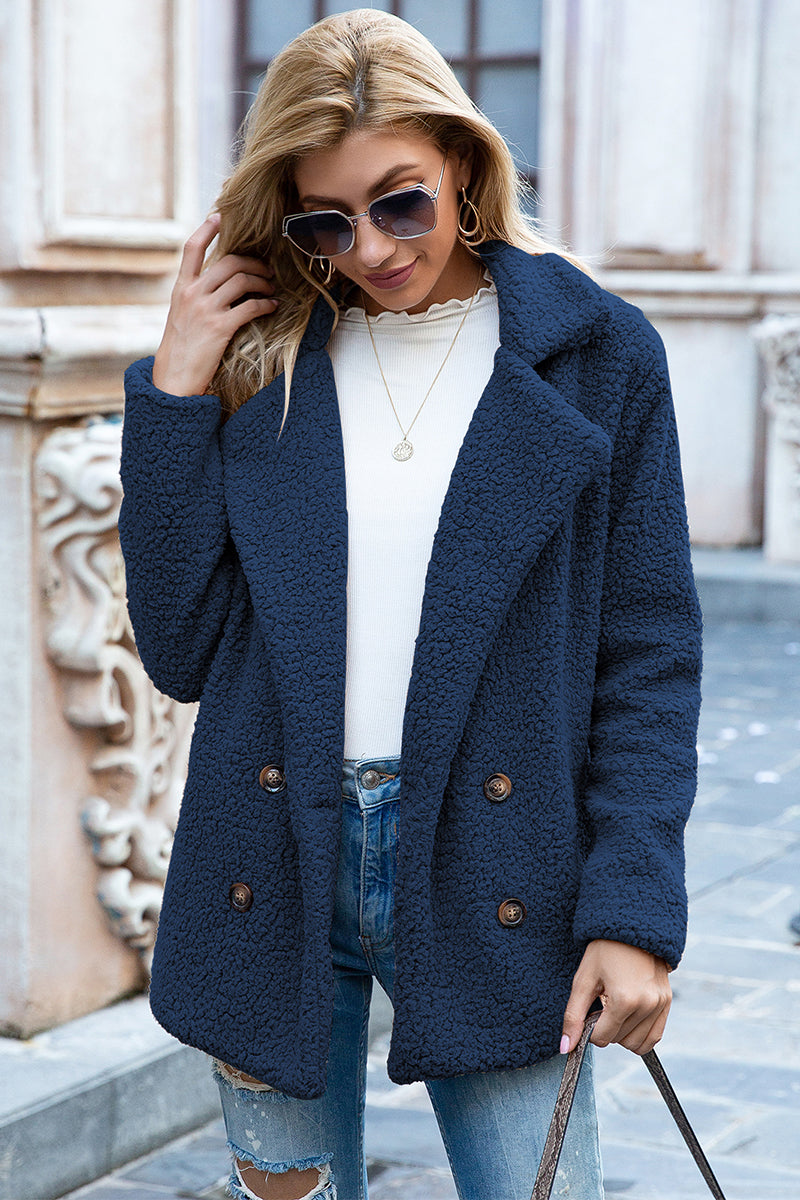 Lapel Sherpa Coat, view 20