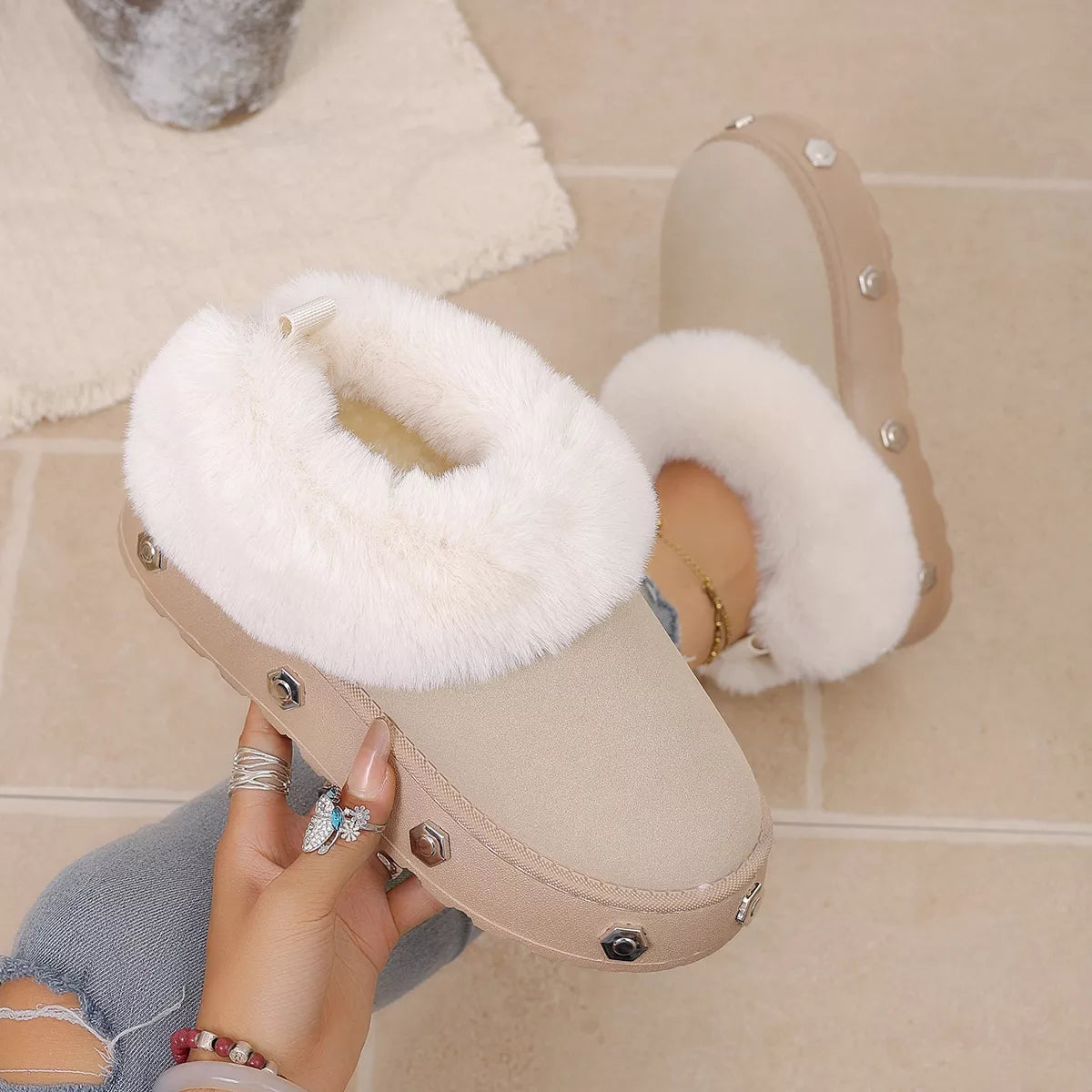 Faux-Fur Lined Platform Boots, product view 13