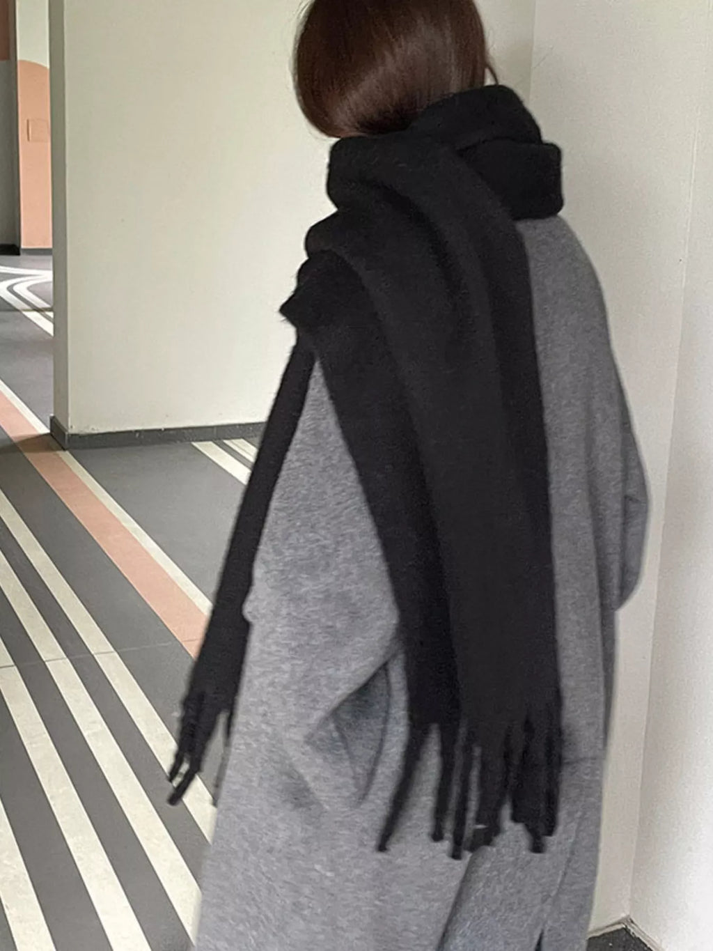 Long Fringe Scarf