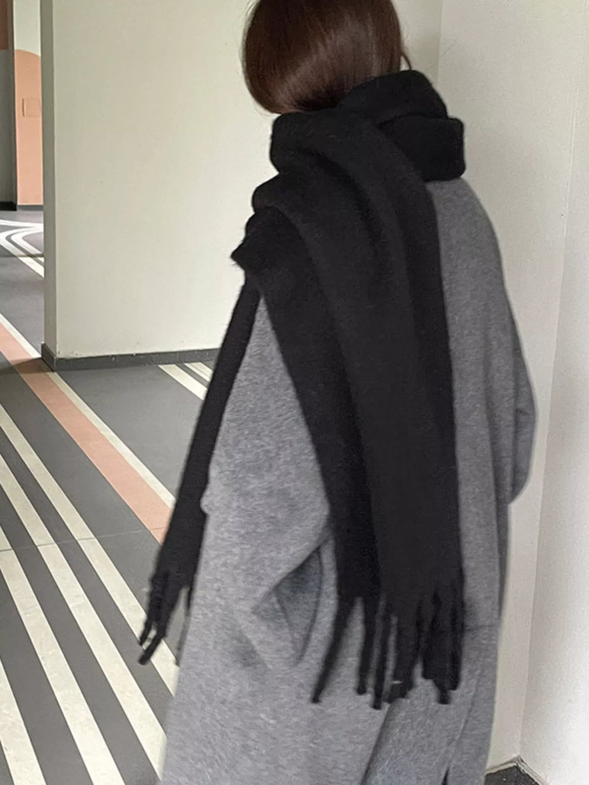 Long Fringe Scarf