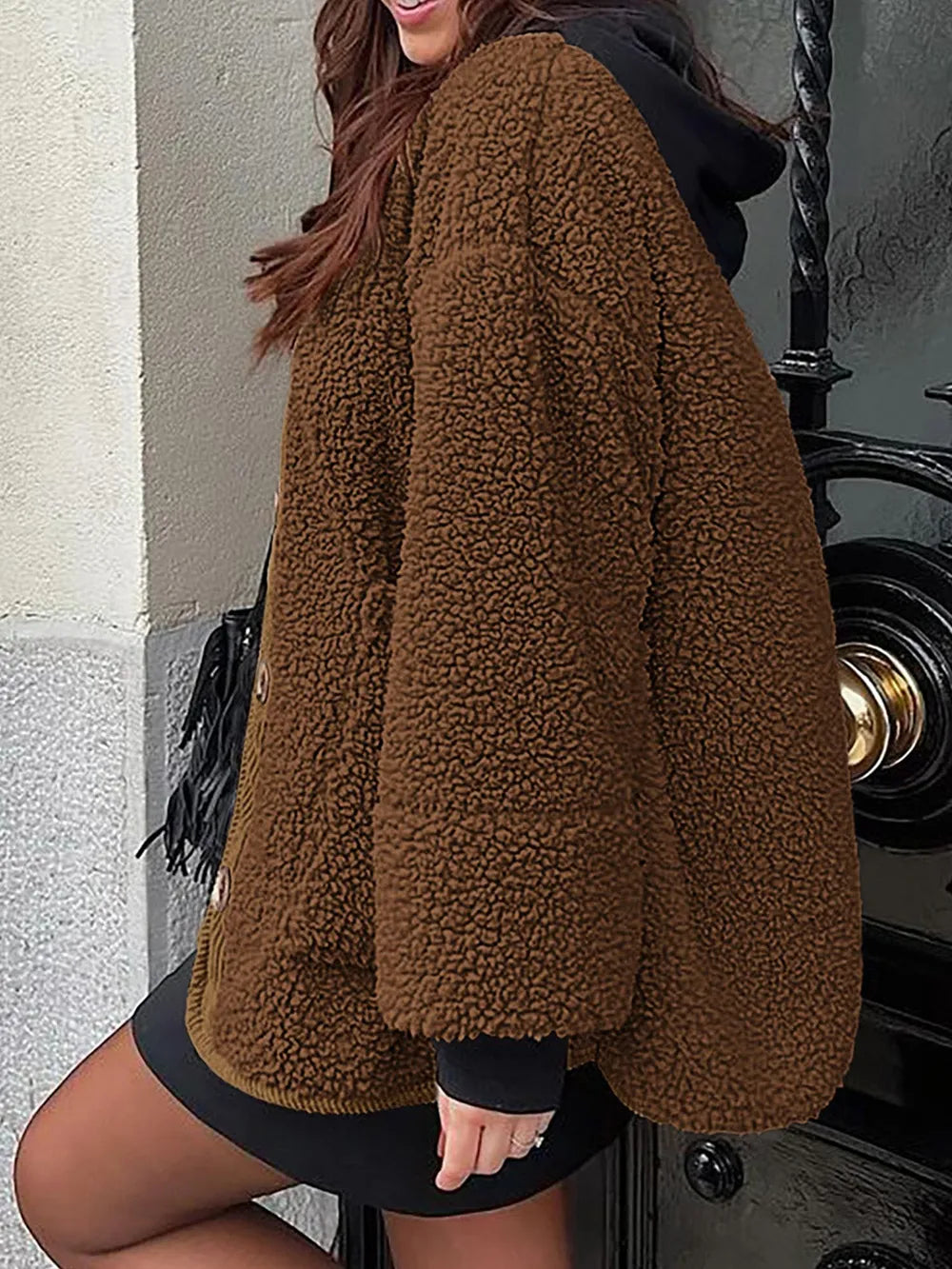 Sherpa Button-Up Jacket