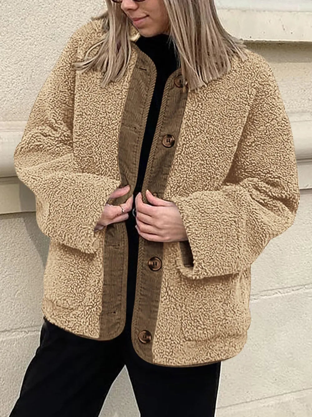 Sherpa Button-Up Jacket
