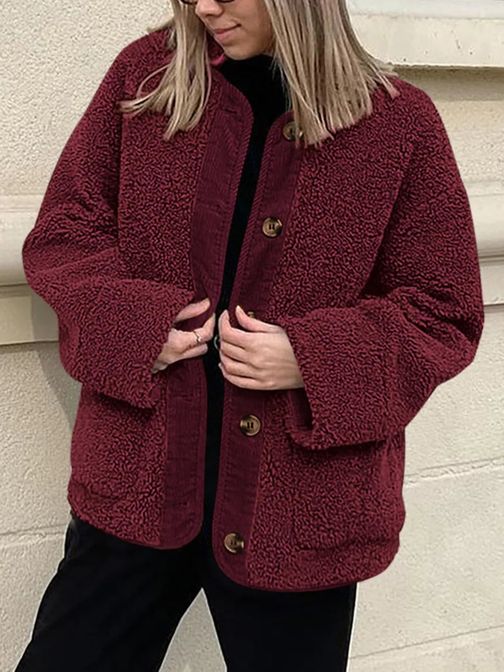 Sherpa Button-Up Jacket
