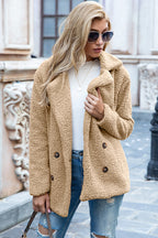 Lapel Sherpa Coat, view 1
