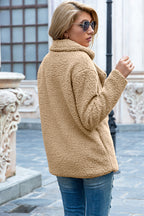 Lapel Sherpa Coat, view 3