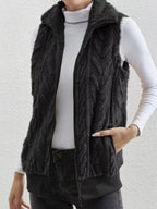 Full-Size Faux-Fur Zip Vest, view 12
