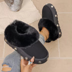Faux-Fur Lined Platform Boots, product view 4