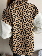 Button-Front Fuzzy Jacket, view 6