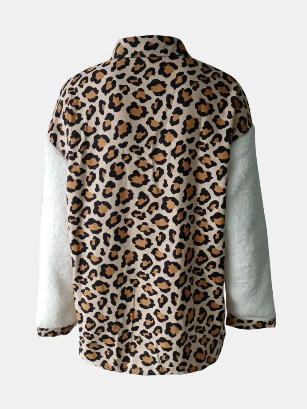 Button-Front Fuzzy Jacket, view 7