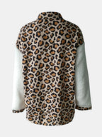 Button-Front Fuzzy Jacket, view 7