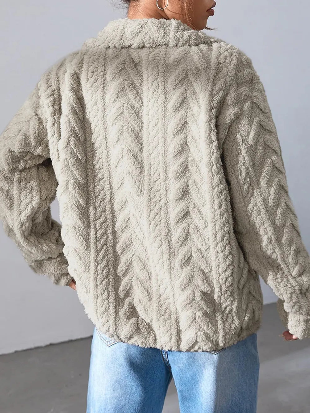 Fuzzy Pocket Zip Jacket, view 13