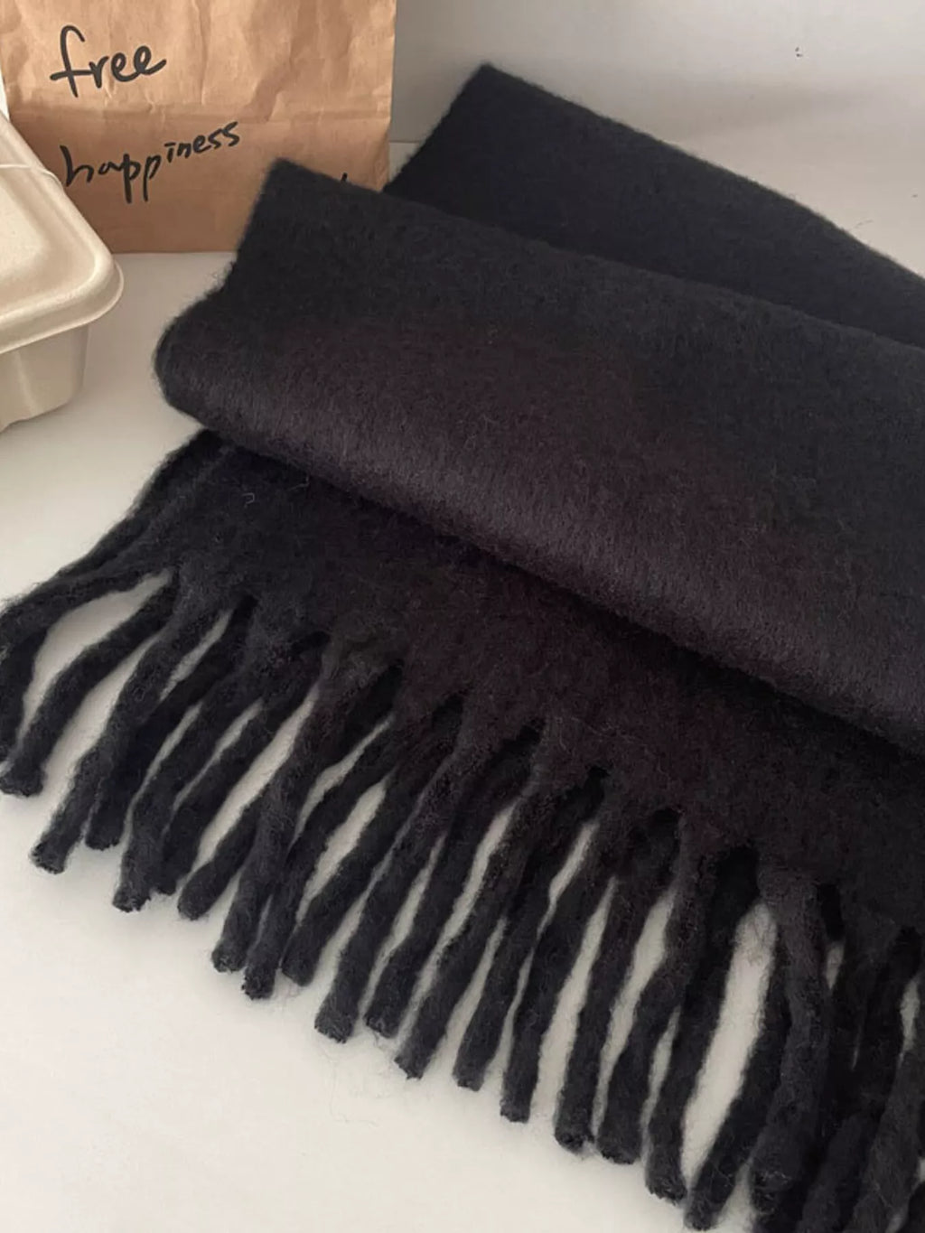 Long Fringe Scarf