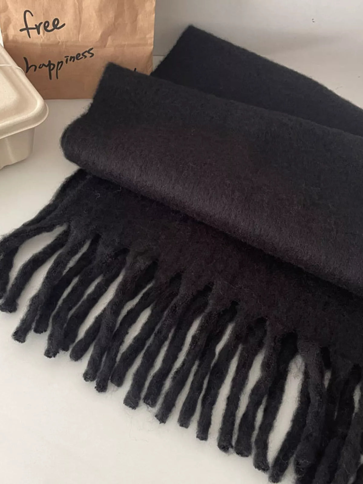 Long Fringe Scarf