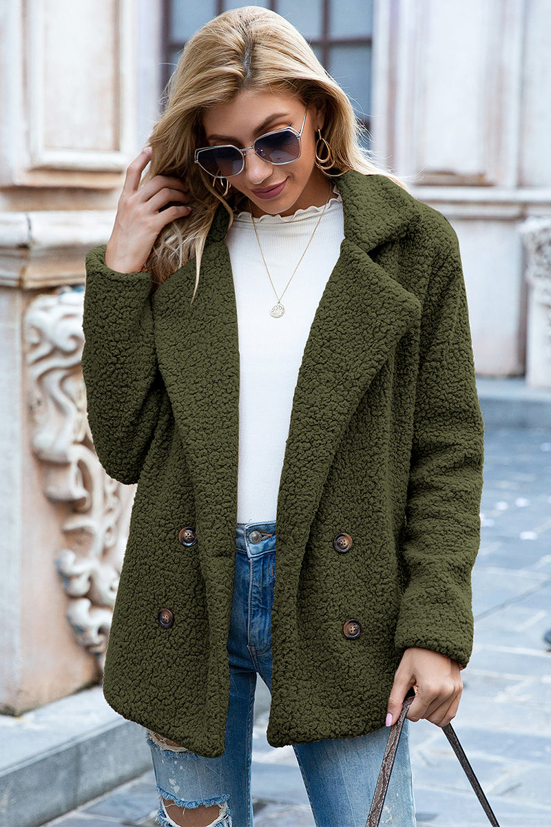 Lapel Sherpa Coat, view 11
