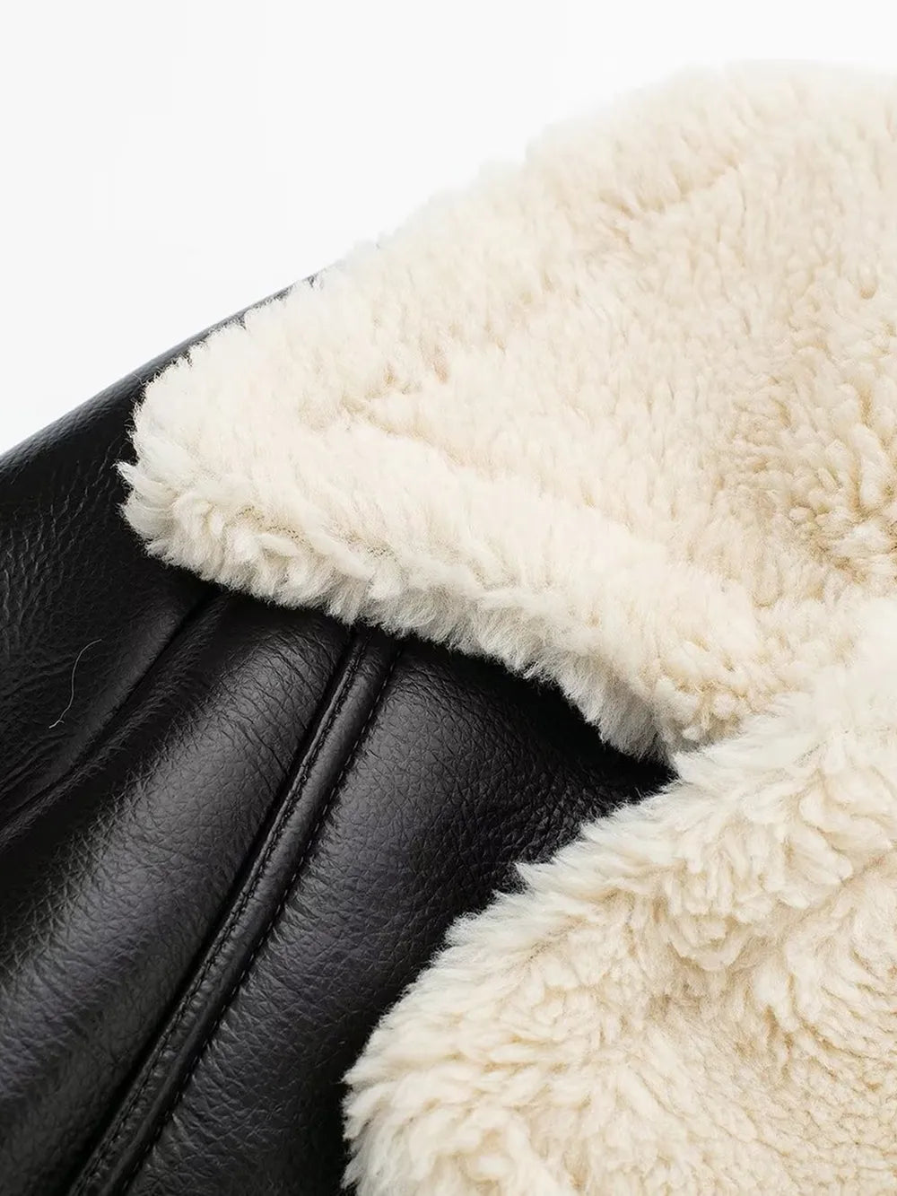 Collared Plush Cropped Jacket, view 10