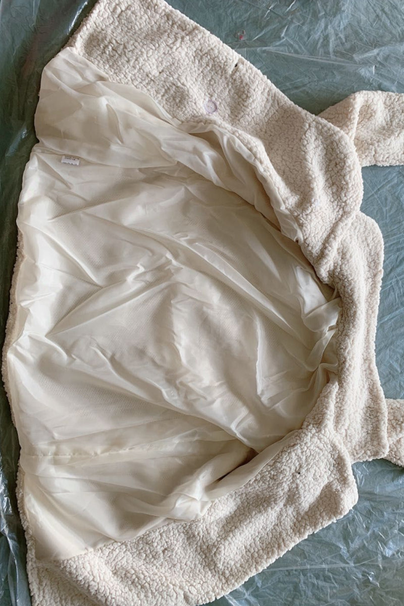 Lapel Sherpa Coat, view 28