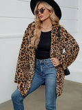 Longline Leopard Hooded Jacket, view 1