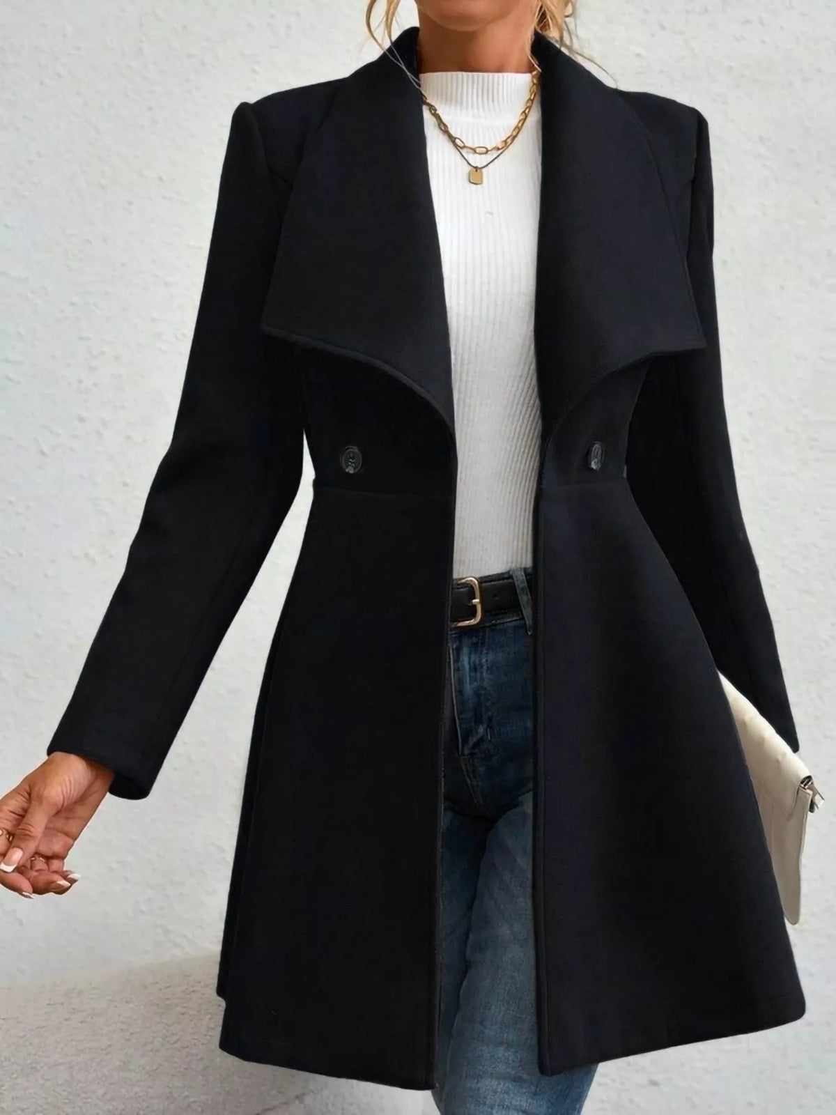 Double-Breasted Tailored Coat, view 9