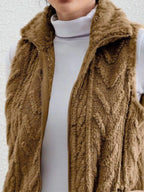 Full-Size Faux-Fur Zip Vest, view 8