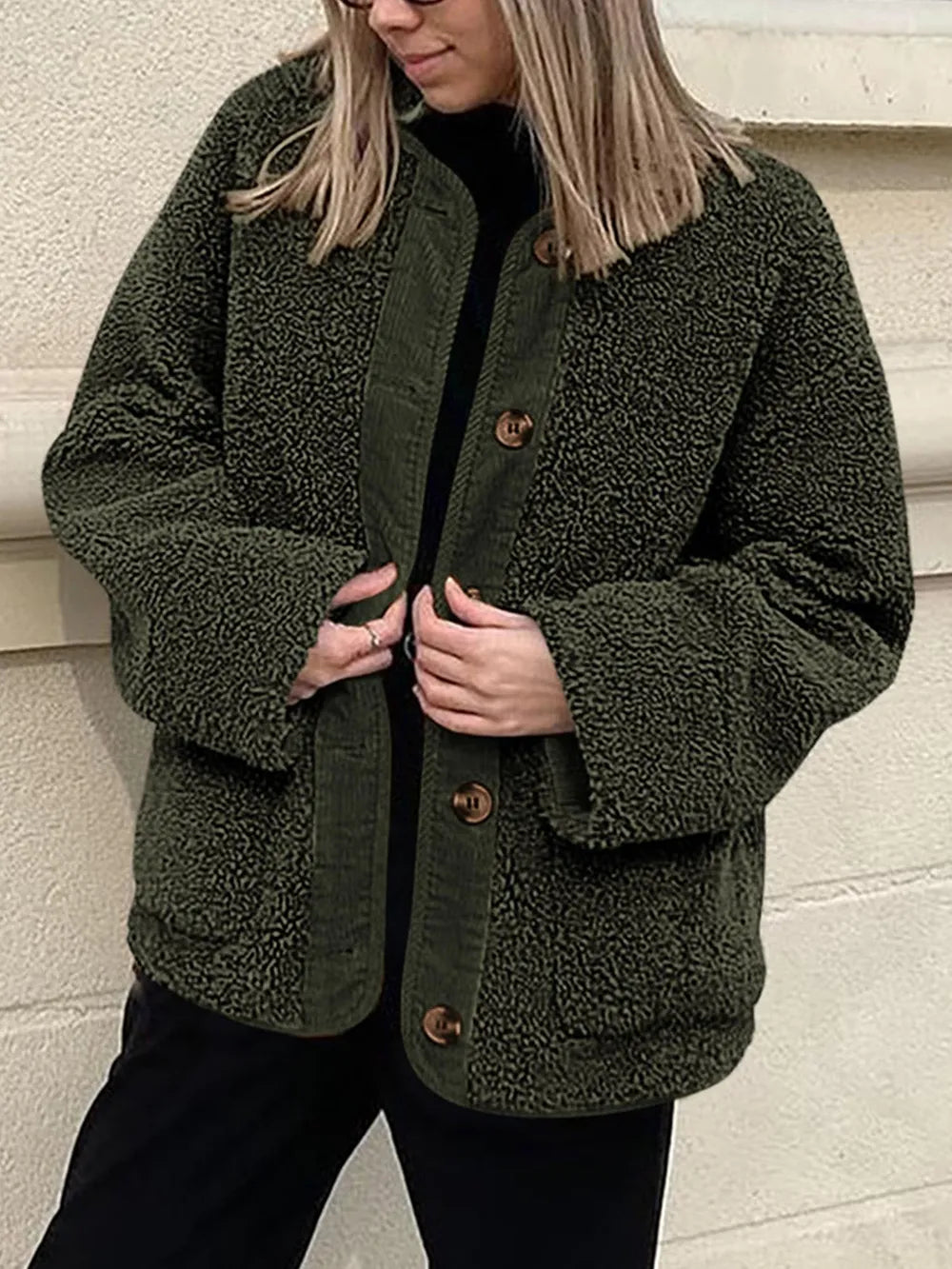 Sherpa Button-Up Jacket