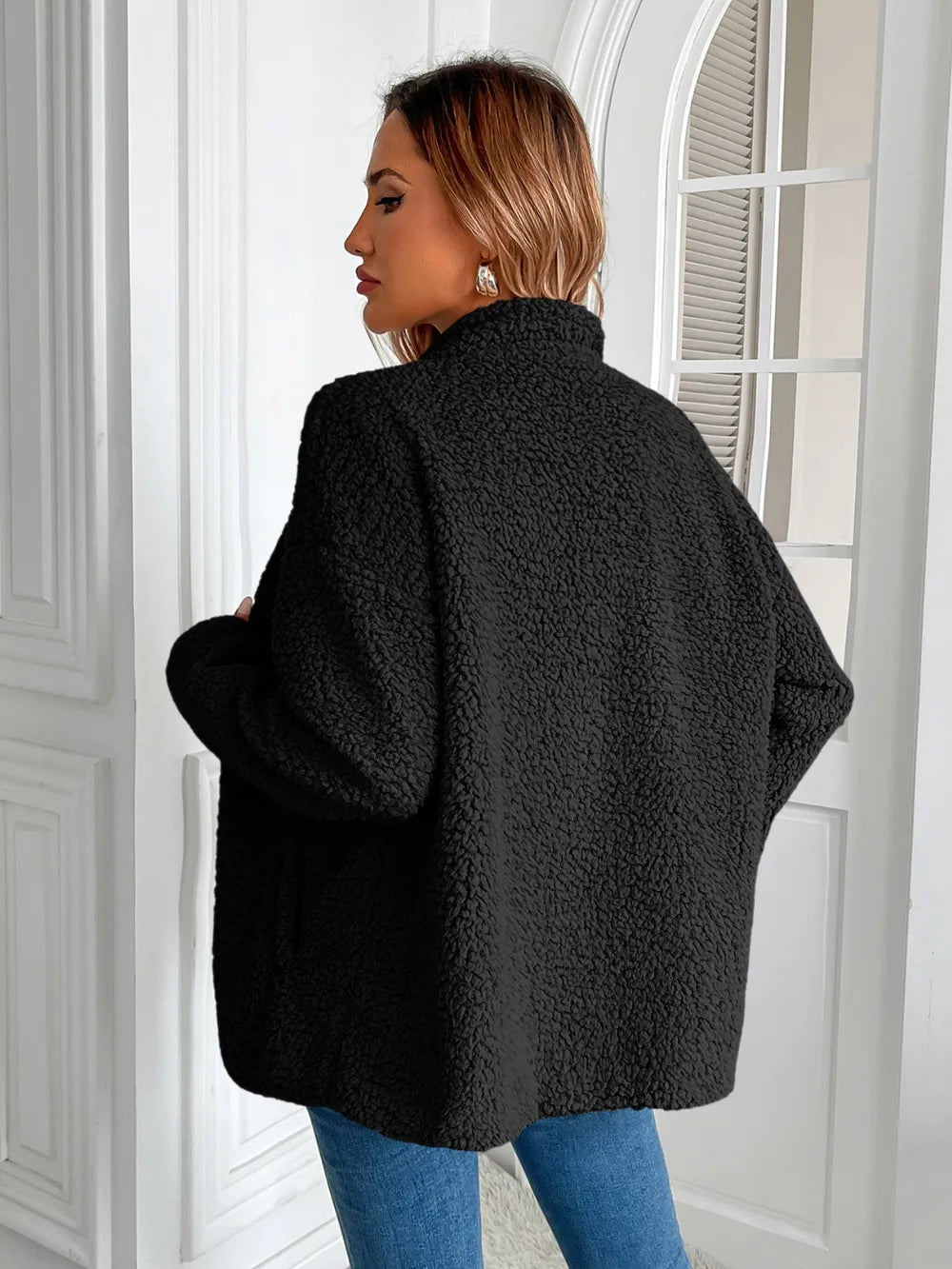 Fuzzy Zip-Up Jacket, view 20