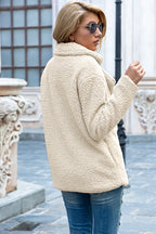 Lapel Sherpa Coat, view 27