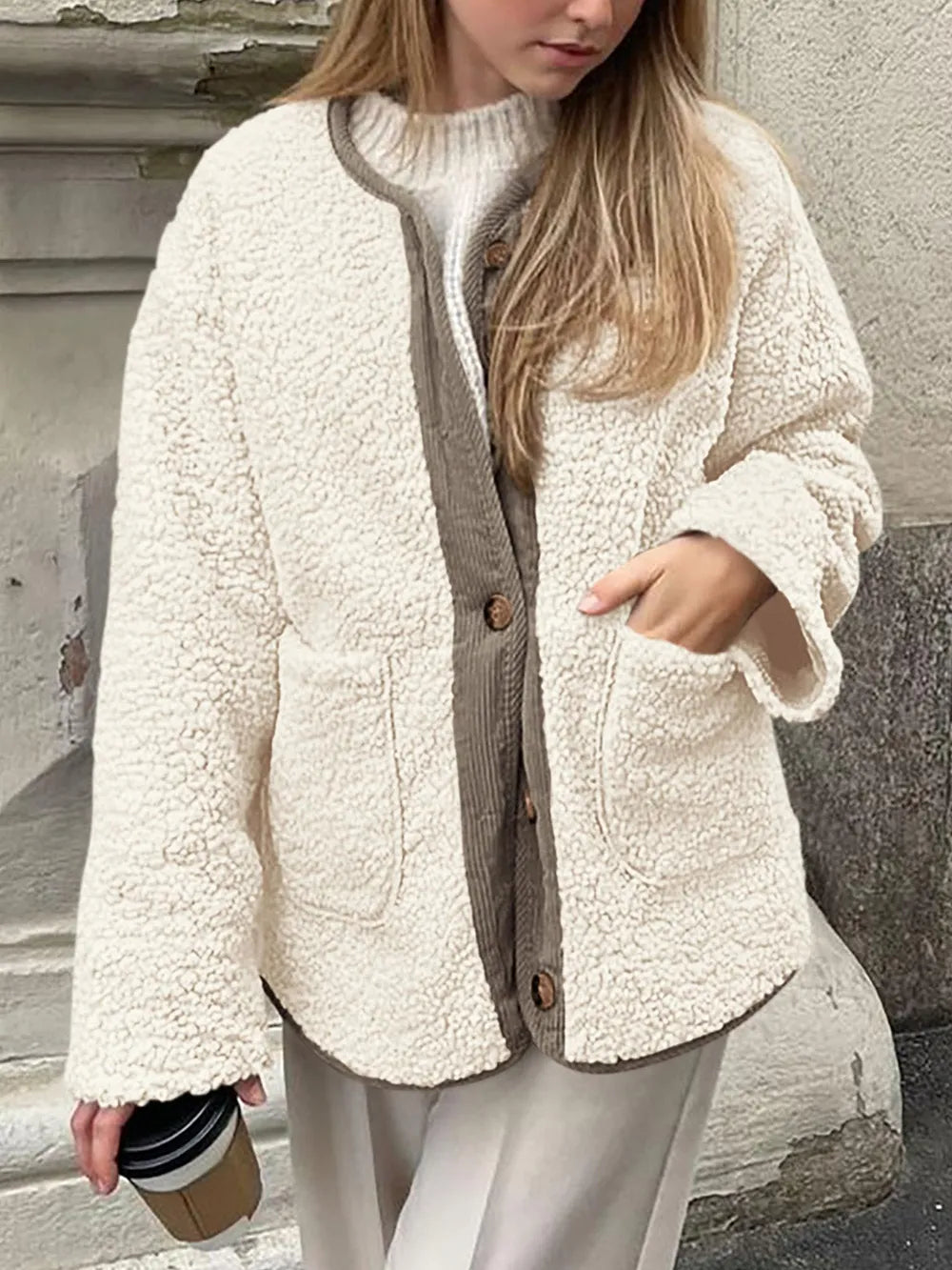 Sherpa Button-Up Jacket