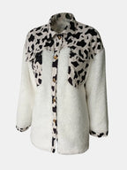 Button-Front Fuzzy Jacket, view 12
