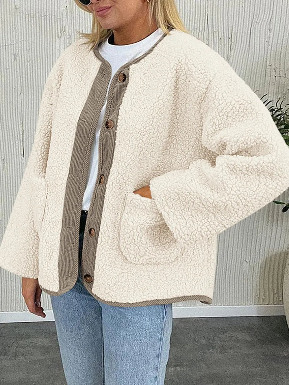 Sherpa Button-Up Jacket