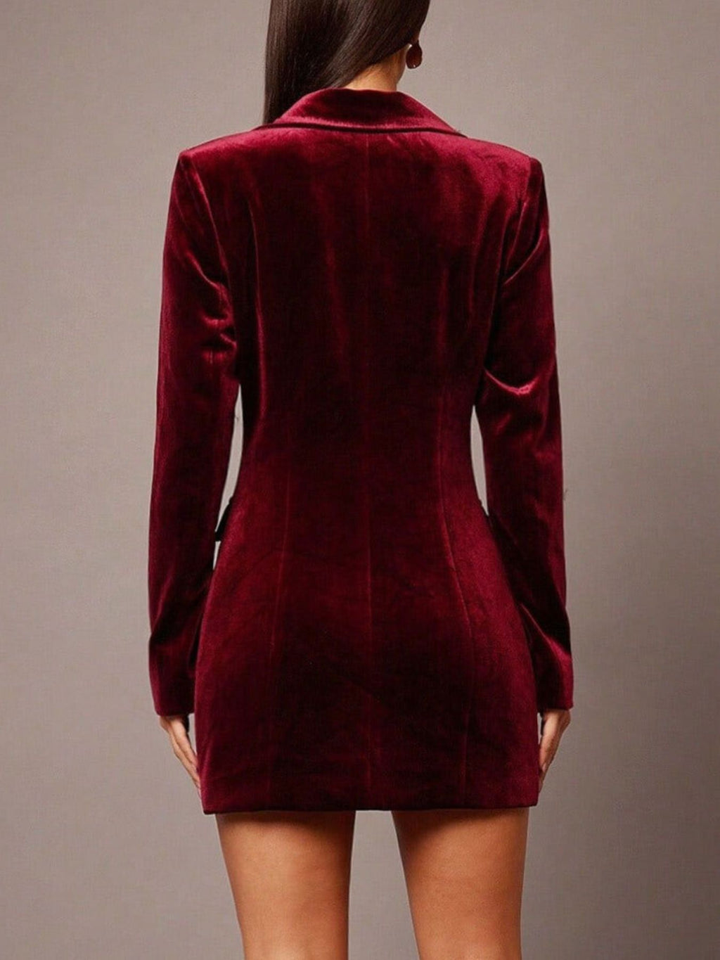 Velvet Blazer Mini Dress