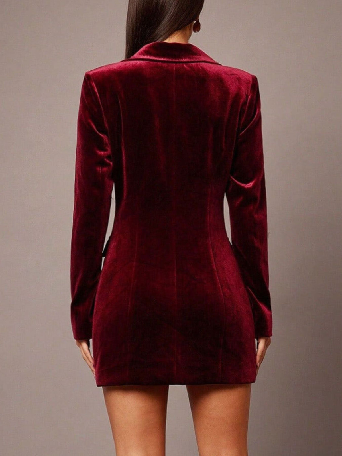 Velvet Blazer Mini Dress