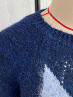 Argyle Raglan Knit Sweater, product view 21