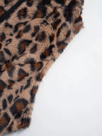 Cropped Leopard Faux-Fur Vest, view 7