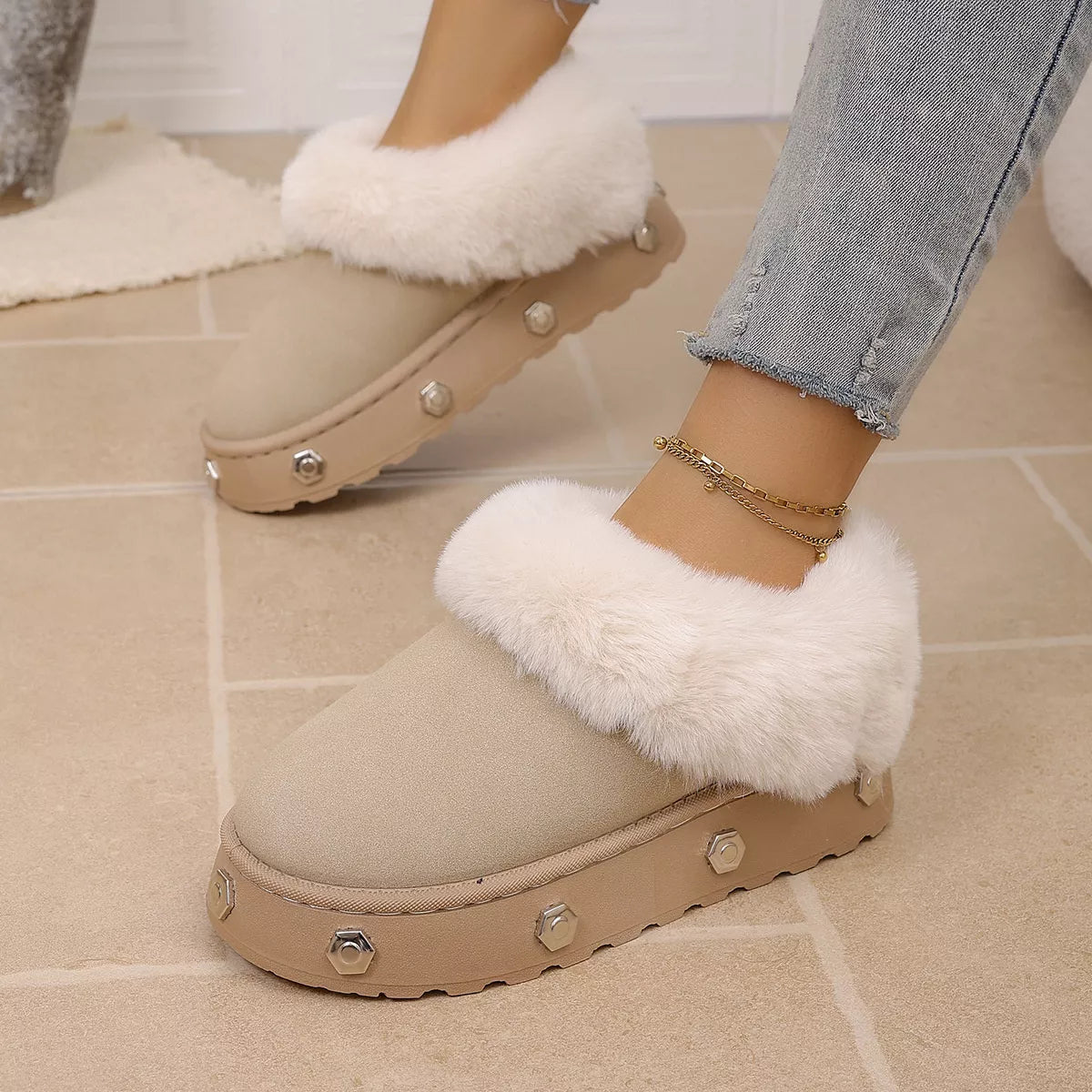 Faux-Fur Lined Platform Boots, product view 12