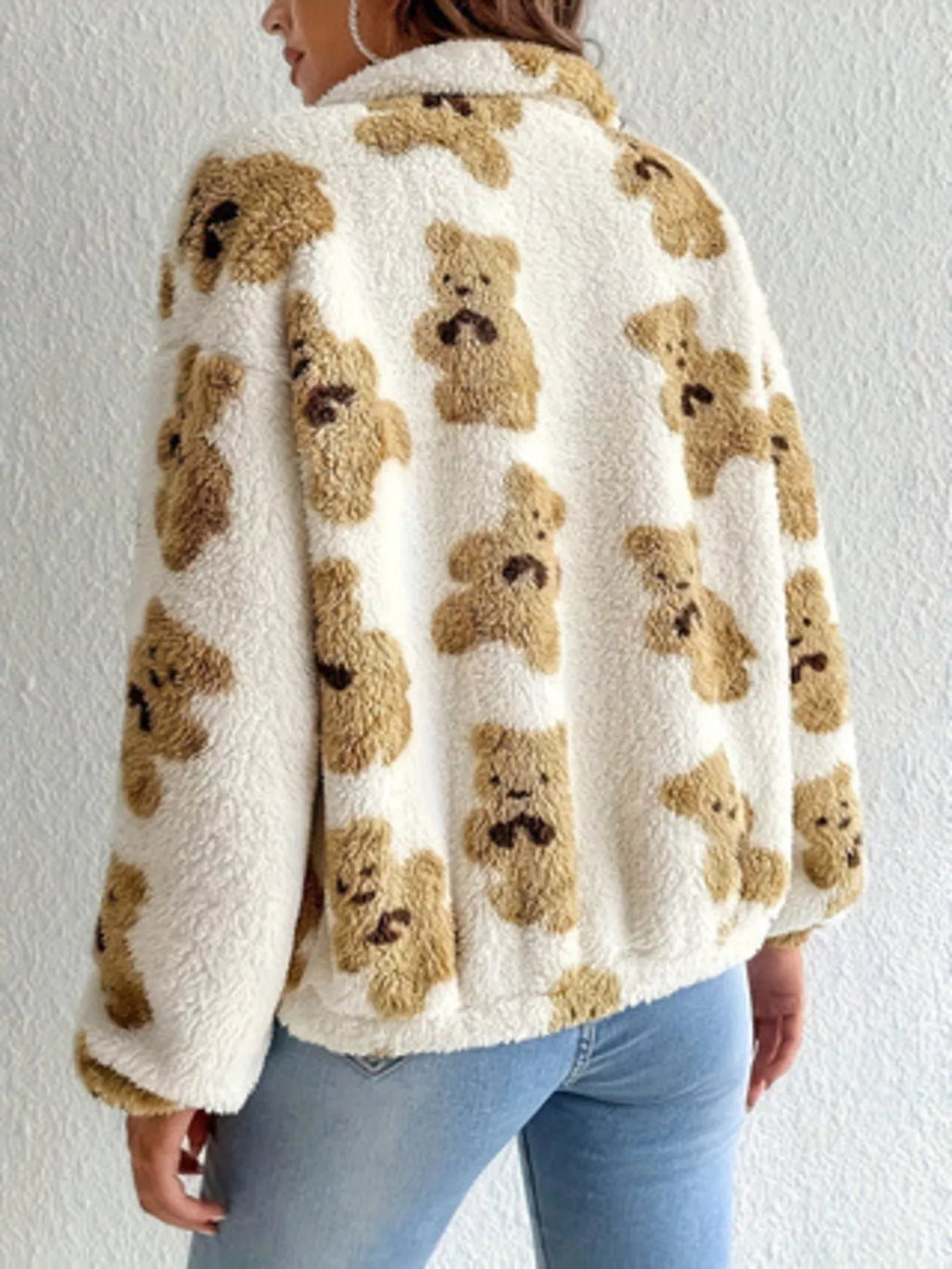 Teddy Zip-Up Jacket, view 3