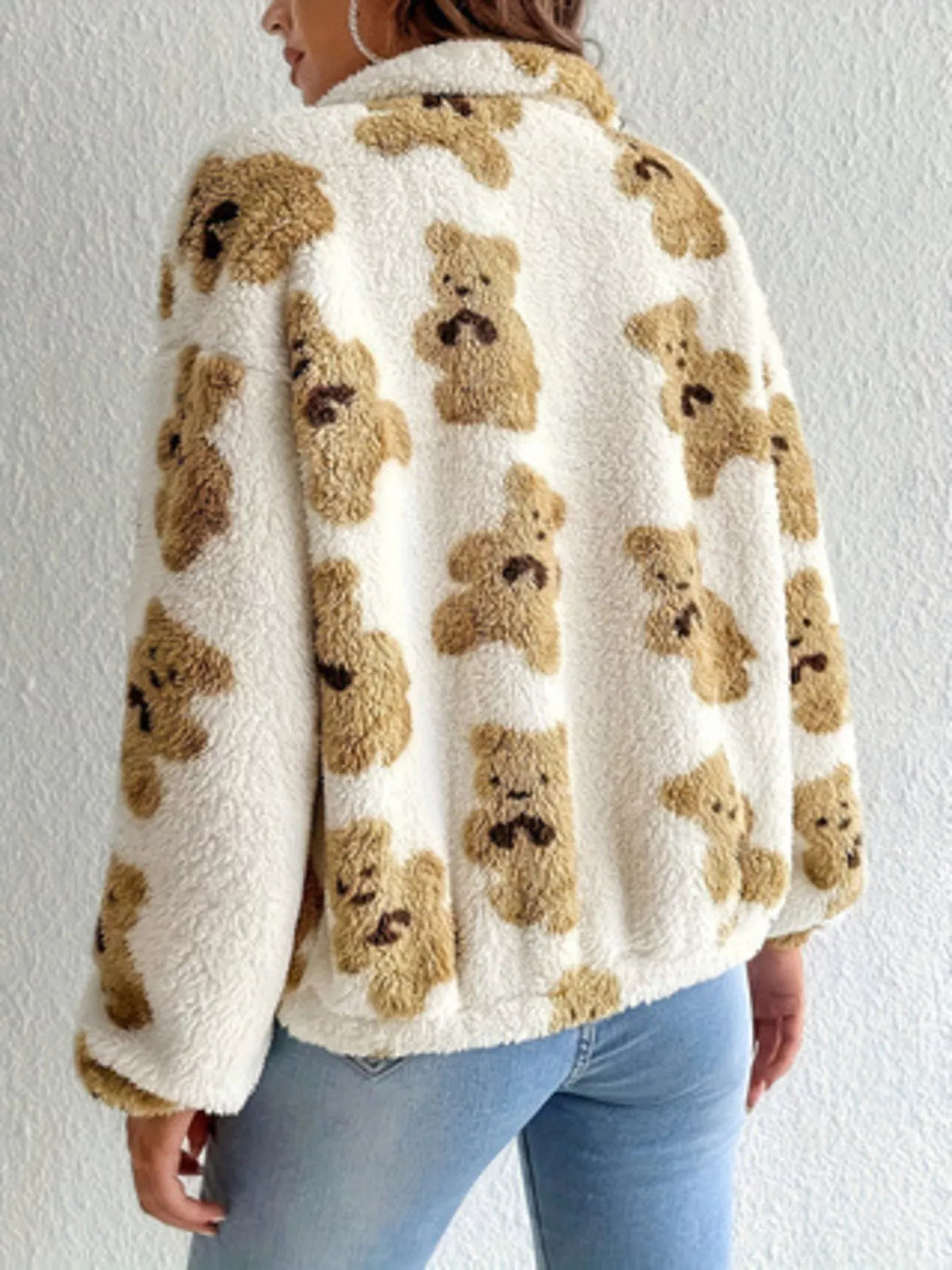 Teddy Zip-Up Jacket, view 3