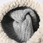 Faux-Fur Trim Knit Hat, supplier product view 3