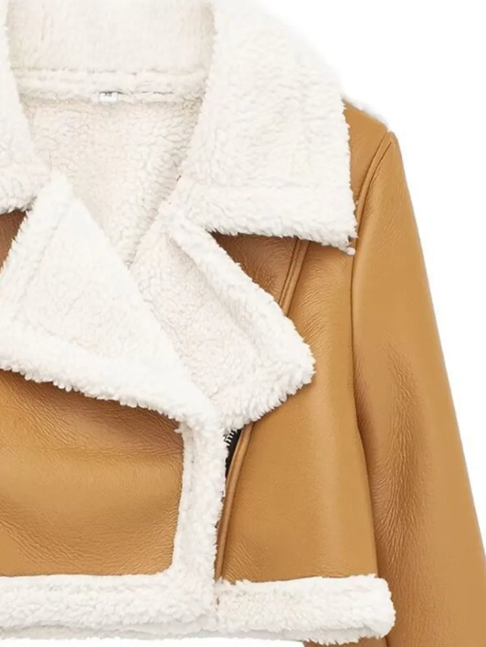 Collared Plush Cropped Jacket, view 13