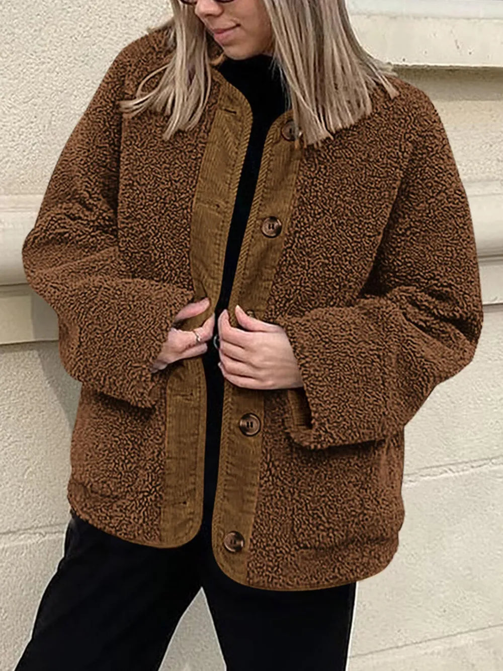 Sherpa Button-Up Jacket