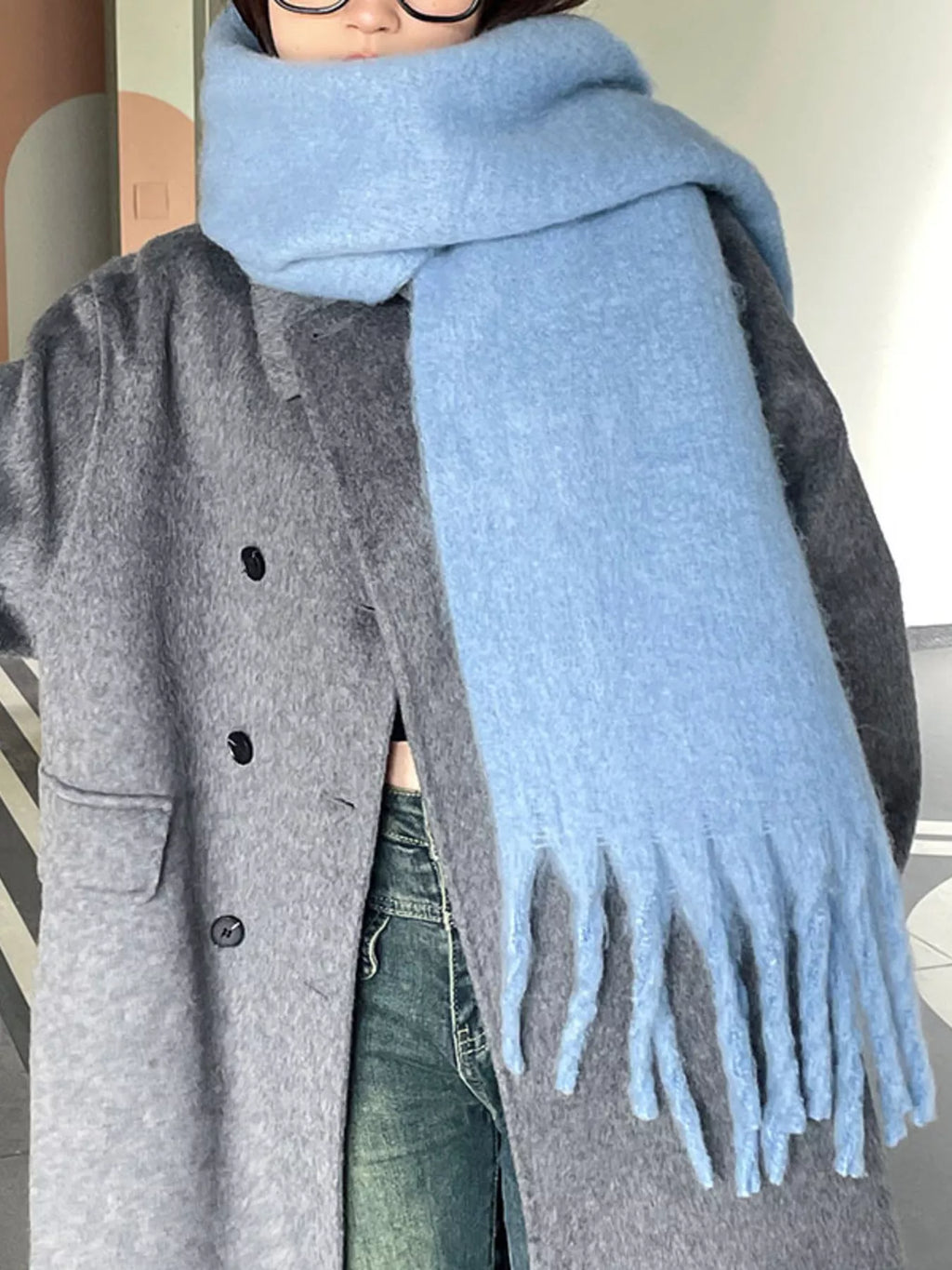 Long Fringe Scarf