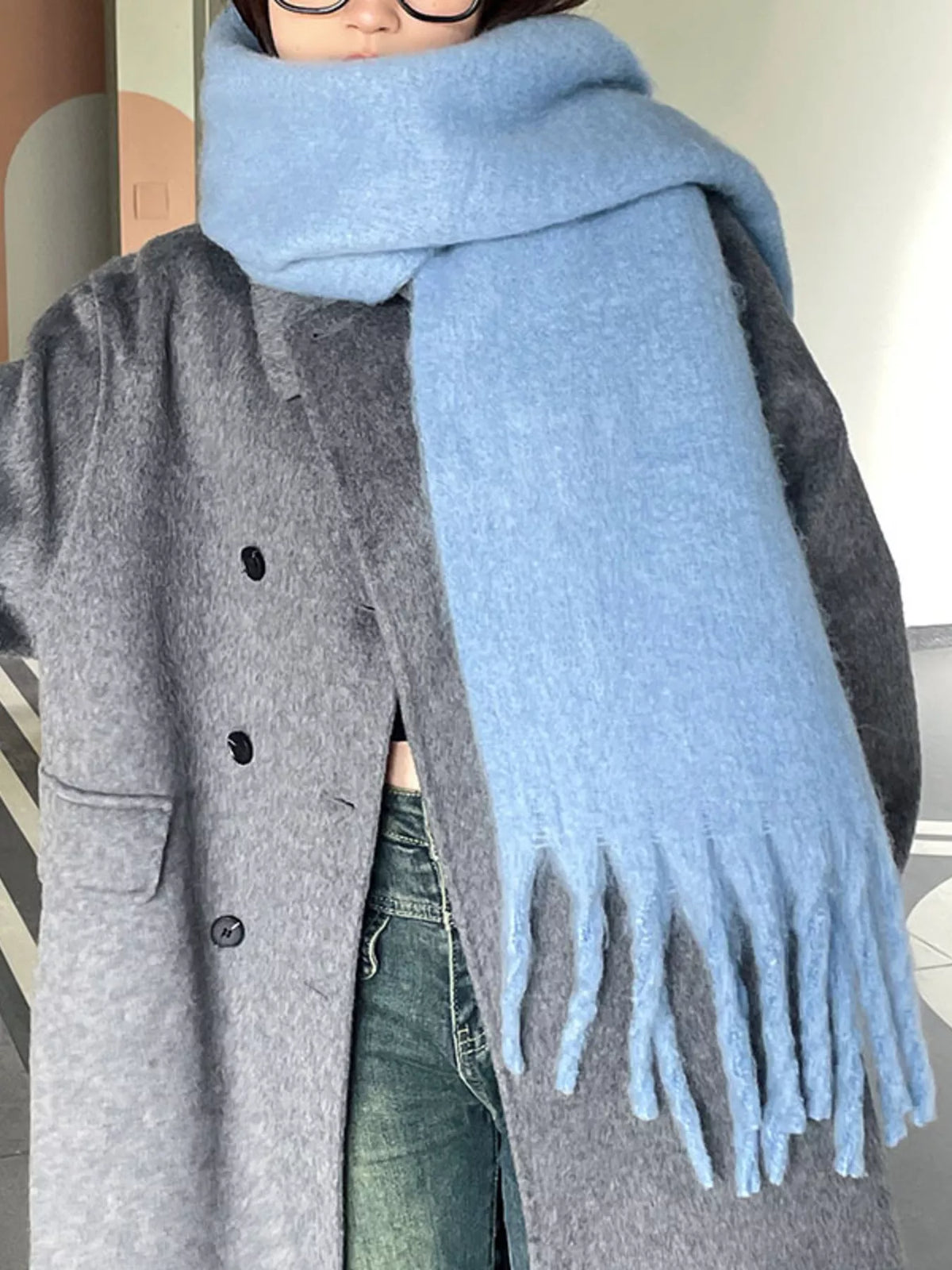 Long Fringe Scarf