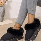 Faux-Fur Lined Platform Boots, product view 3