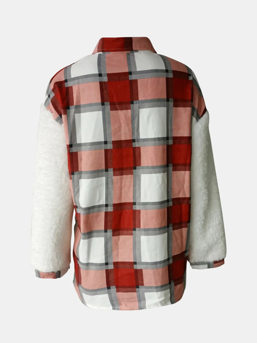 Button-Front Fuzzy Jacket, view 16