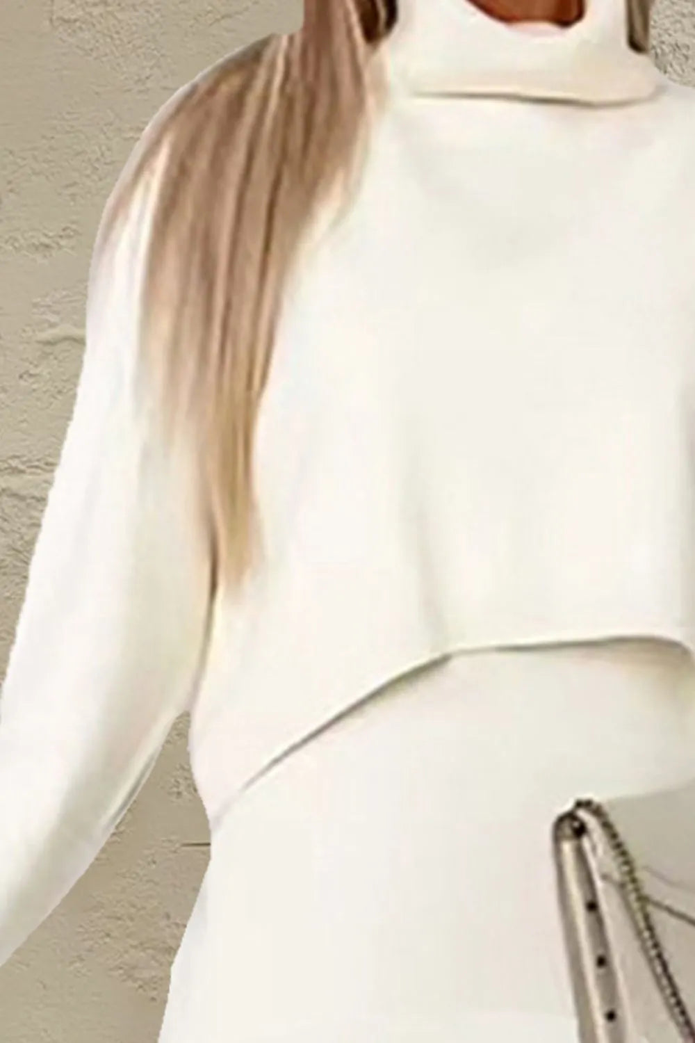 Turtleneck Knit Dress Set