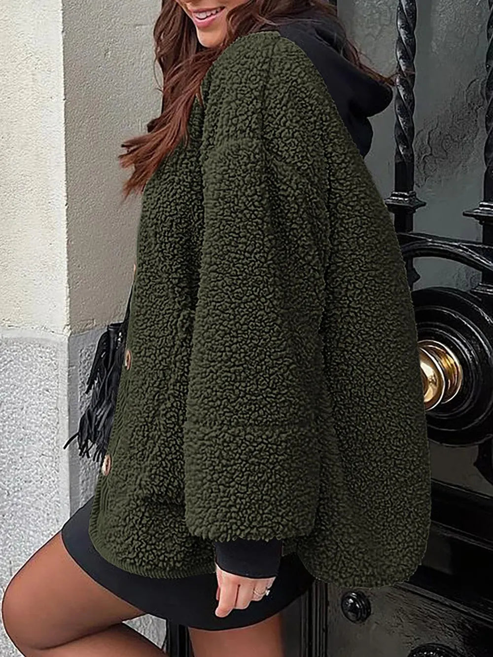 Sherpa Button-Up Jacket