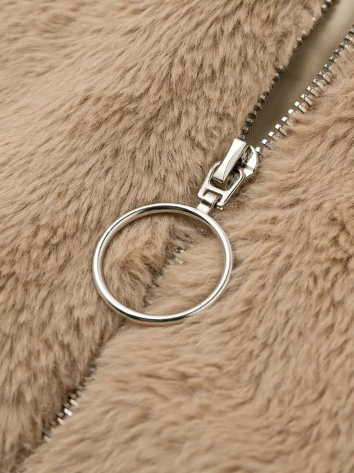 The Arden Full-Size Cropped Faux-Fur Jacket, view 4