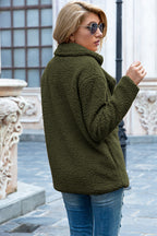 Lapel Sherpa Coat, view 12